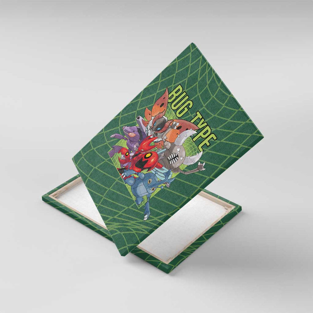 Bug Type Pokemon Canvas Wall Art Anime Style