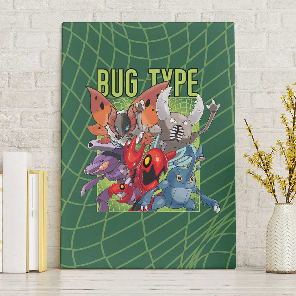 Bug Type Pokemon Canvas Wall Art Anime Style
